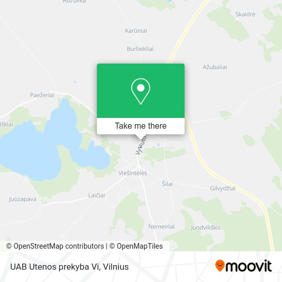 Карта UAB Utenos prekyba Vi