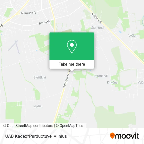 Карта UAB Kadex*Parduotuve