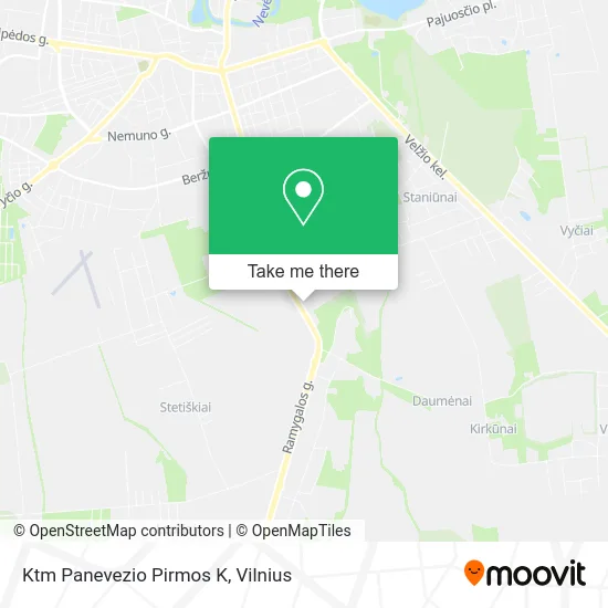 Карта Ktm Panevezio Pirmos K