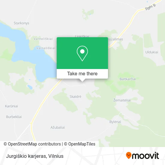 Карта Jurgiškio karjeras