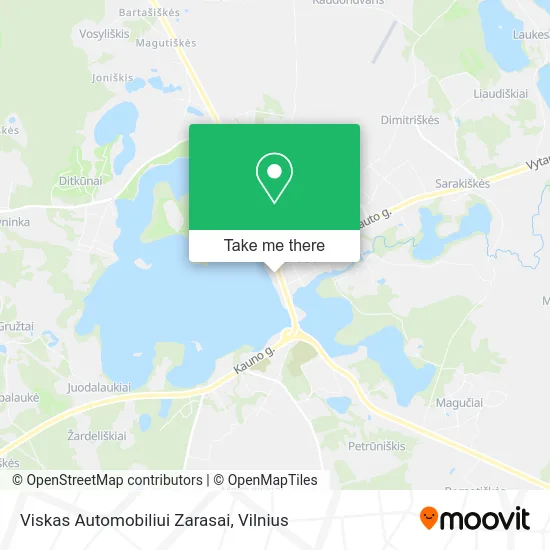 Карта Viskas Automobiliui Zarasai