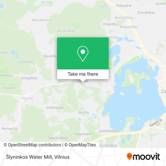 Карта Šlyninkos Water Mill