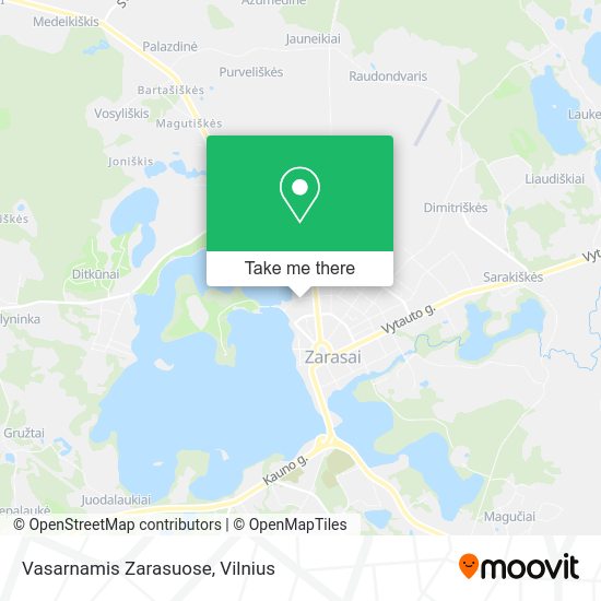 Карта Vasarnamis Zarasuose