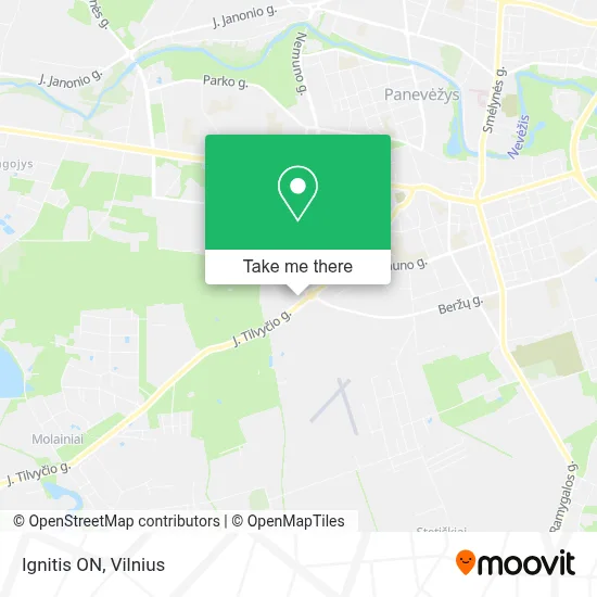 Ignitis ON map
