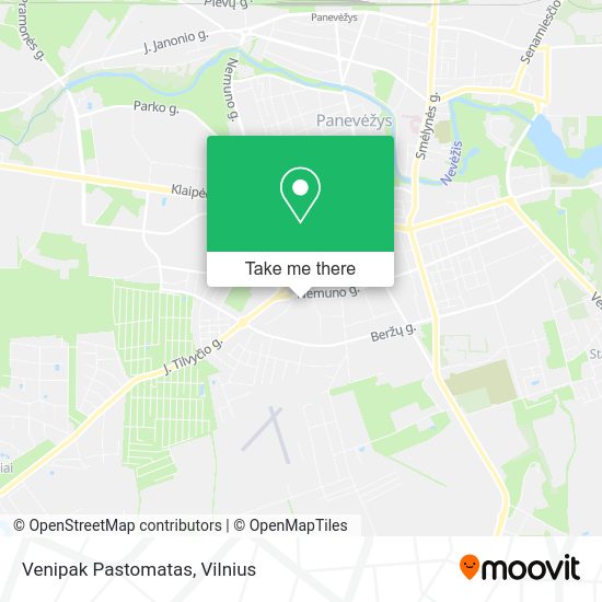 Карта Venipak Pastomatas