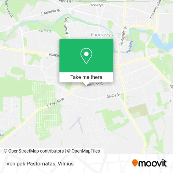 Карта Venipak Pastomatas