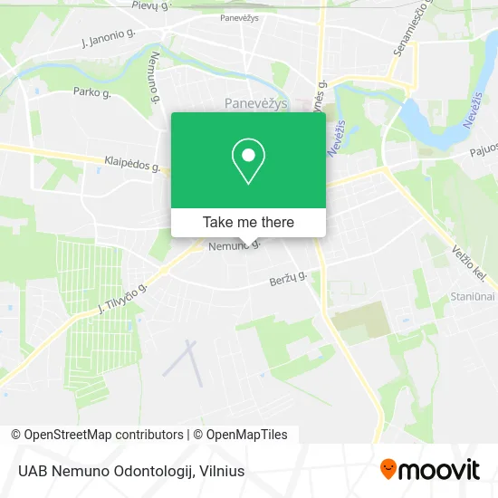Карта UAB Nemuno Odontologij