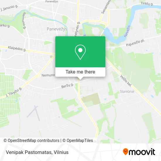 Карта Venipak Pastomatas