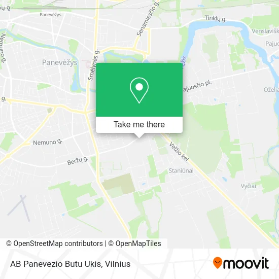 Карта AB Panevezio Butu Ukis