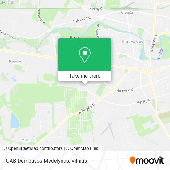Карта UAB Dembavos Medelynas