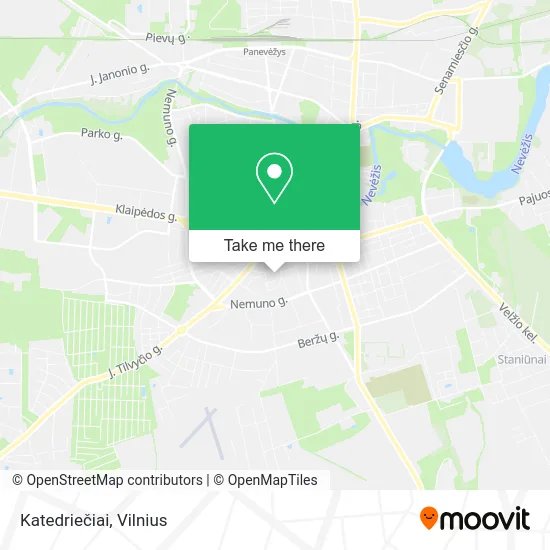 Карта Katedriečiai