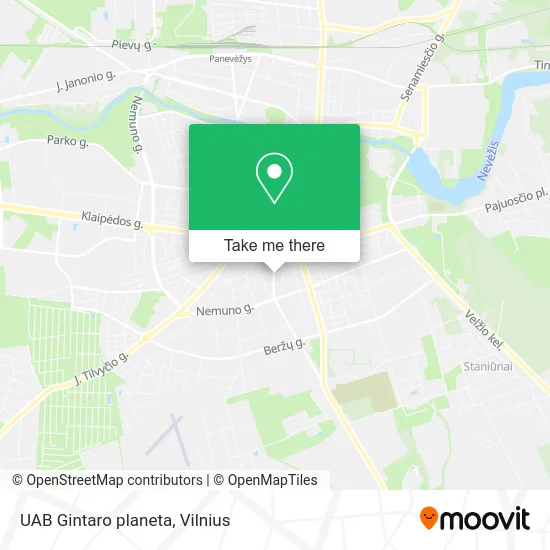 Карта UAB Gintaro planeta