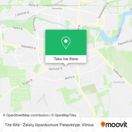 Карта Titė Ritė - Žaislų Išparduotuvė Panevėžyje
