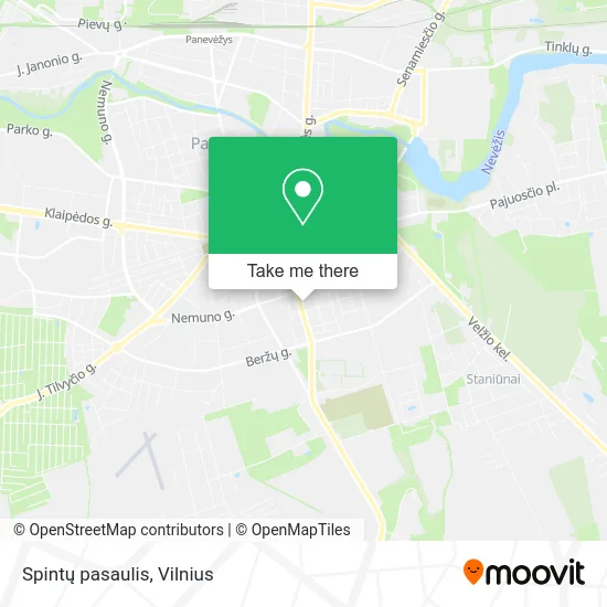 Карта Spintų pasaulis