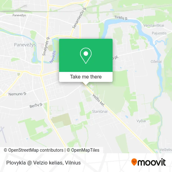 Карта Plovykla @ Velzio kelias