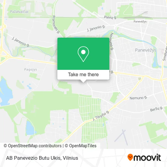 Карта AB Panevezio Butu Ukis