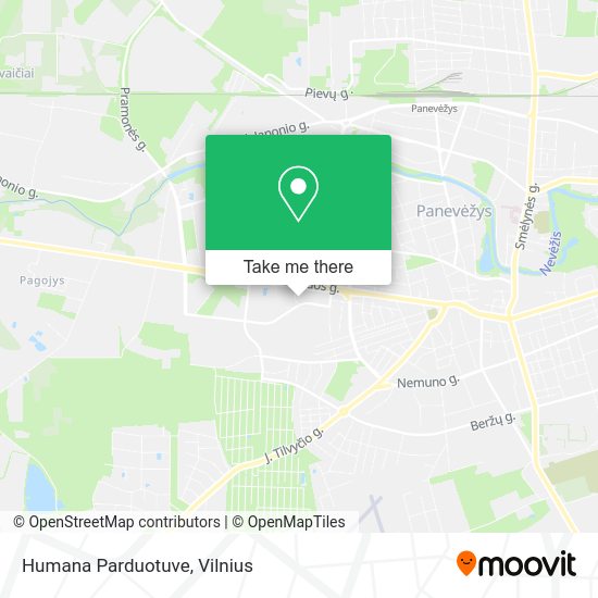 Карта Humana Parduotuve