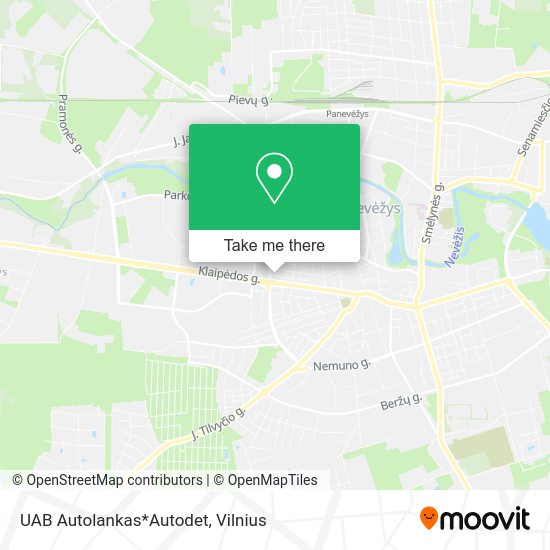 Карта UAB Autolankas*Autodet