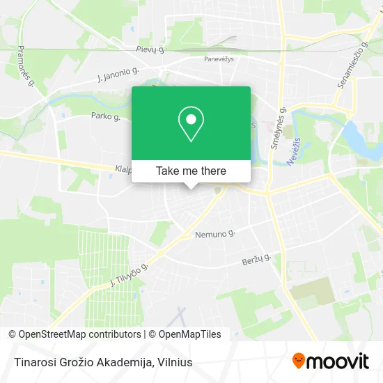 Карта Tinarosi Grožio Akademija