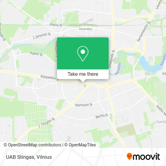 Карта UAB Stingas