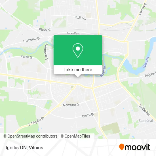 Ignitis ON map