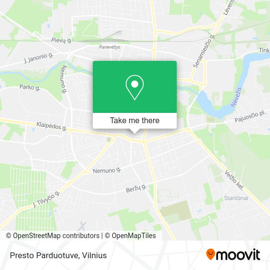 Карта Presto Parduotuve
