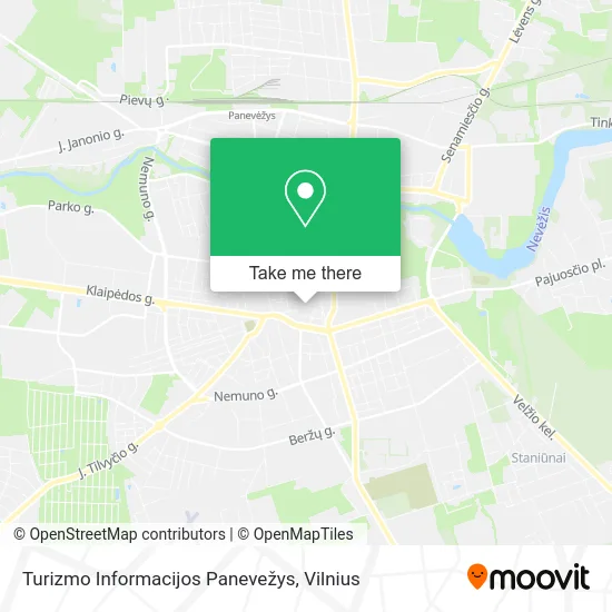 Карта Turizmo Informacijos Panevežys