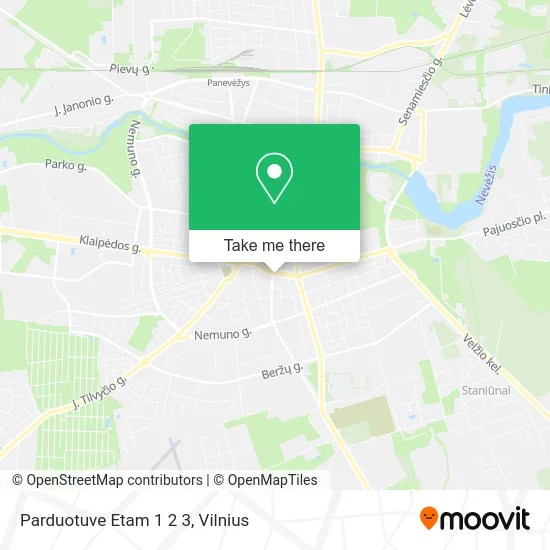 Карта Parduotuve Etam 1 2 3