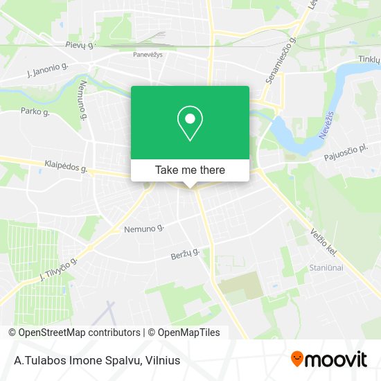 Карта A.Tulabos Imone Spalvu