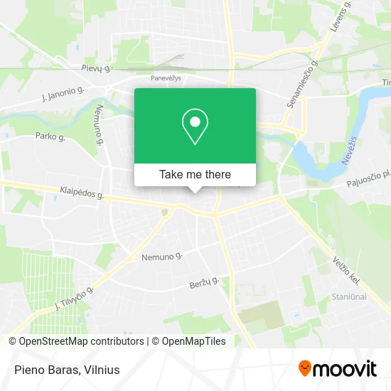 Карта Pieno Baras