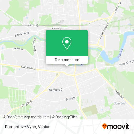 Карта Parduotuve Vyno