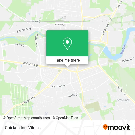 Карта Chicken Inn