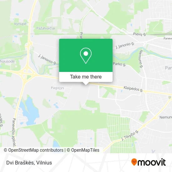Карта Dvi Braškės