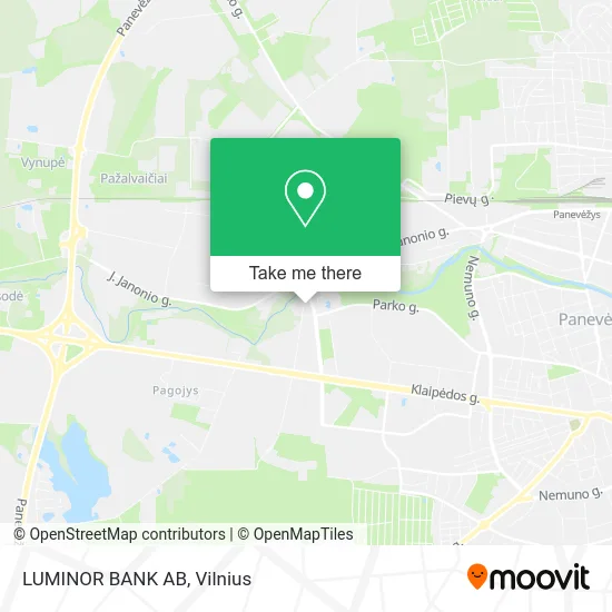 Карта LUMINOR BANK AB