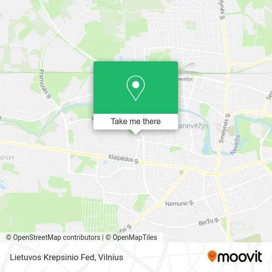 Lietuvos Krepsinio Fed map