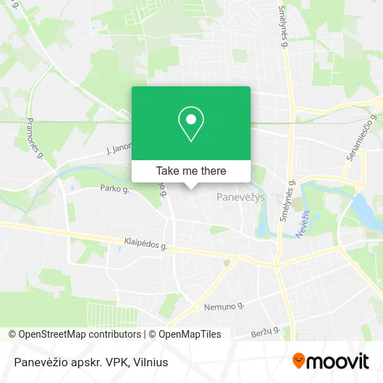 Карта Panevėžio apskr. VPK