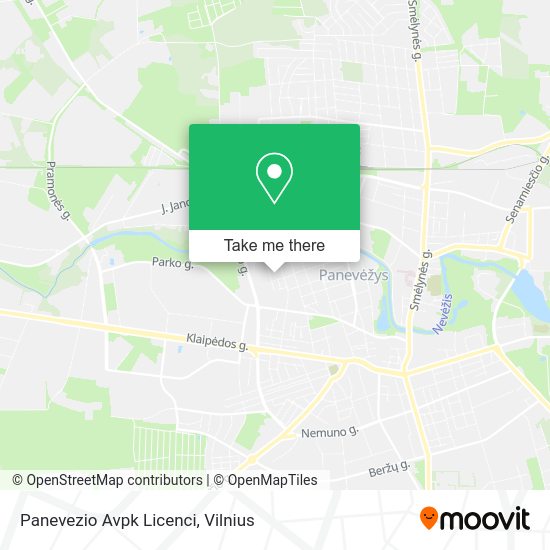 Карта Panevezio Avpk Licenci