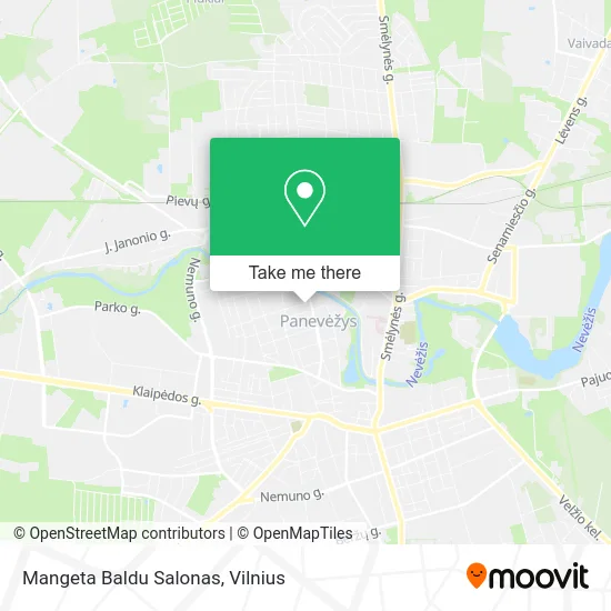 Карта Mangeta Baldu Salonas