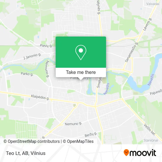 Карта Teo Lt, AB