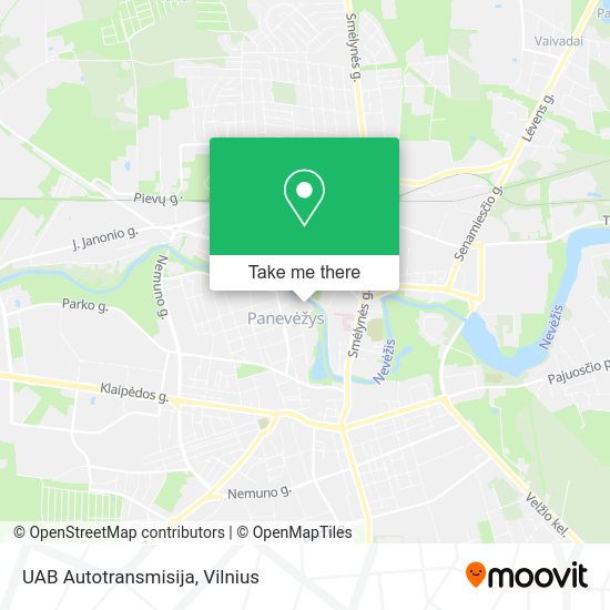 Карта UAB Autotransmisija