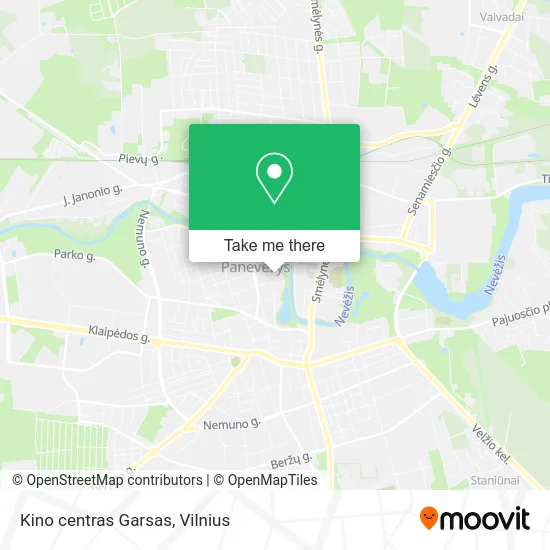 Карта Kino centras Garsas