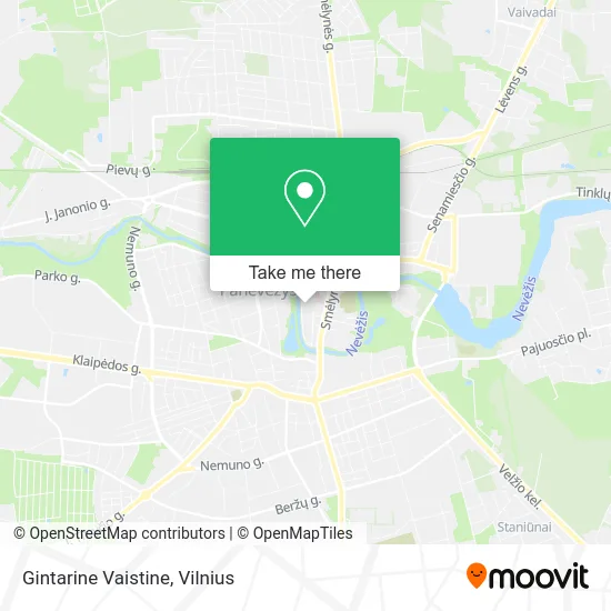 Карта Gintarine Vaistine