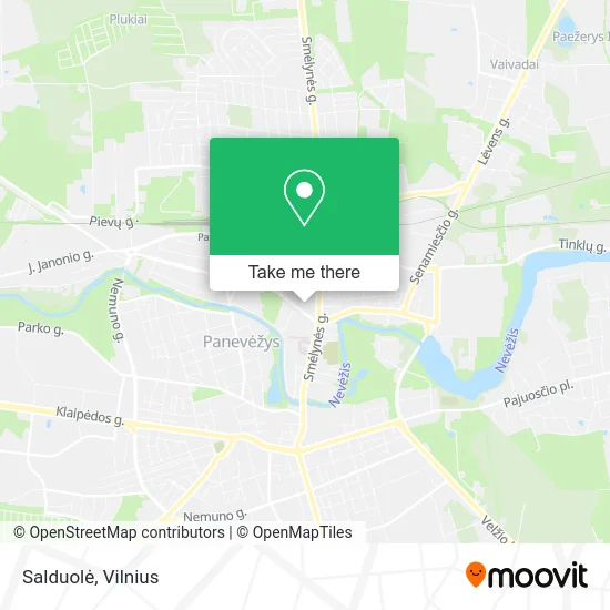 Карта Salduolė