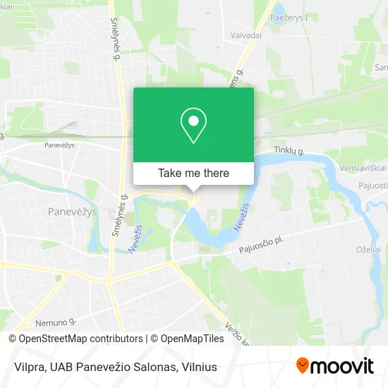 Карта Vilpra, UAB Panevežio Salonas