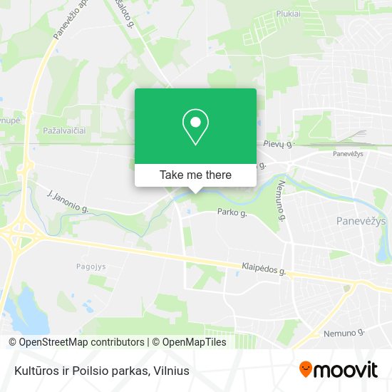 Карта Kultūros ir Poilsio parkas