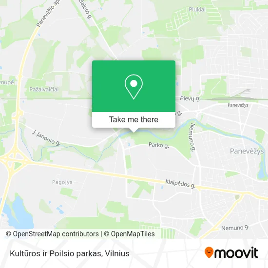 Карта Kultūros ir Poilsio parkas