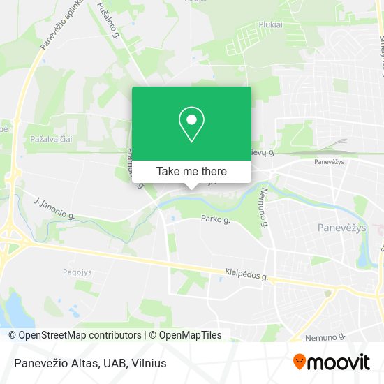 Карта Panevežio Altas, UAB