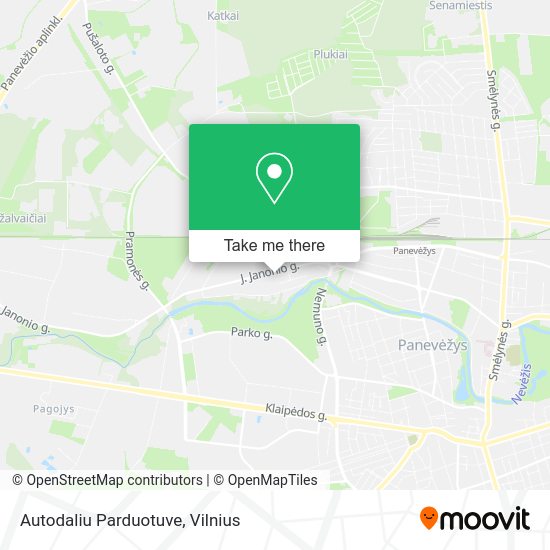 Карта Autodaliu Parduotuve