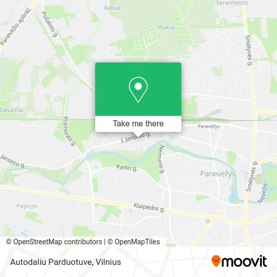 Карта Autodaliu Parduotuve