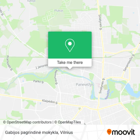 Карта Gabijos pagrindinė mokykla